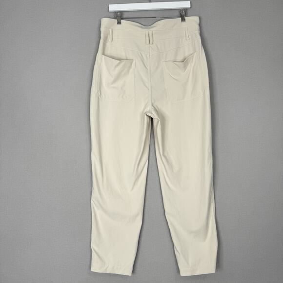 Banana Republic Womens Pants 14 Transition Cream White Refined Utility Old Money - Picture 9 of 14